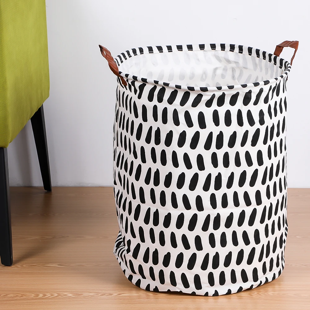 M 40x50cm Urijk складная корзина для белья корзина для хранения холста игрушка с бочкой, органайзер, хранилище, сумочка, контейнер-бочка для дома и сада - Цвет: M 40x50cm
