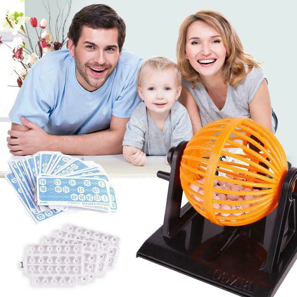 

BingoCage игровой набор с пластиковой мастерской 90 шариков 12 карт семейный родитель-ребенок фотоигрушка BM88
