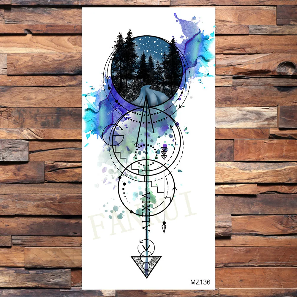 Поддельные временные татуировки для взрослых женщин - реалистичные татуировки гангстера, маскированных девушек, на ногах и руках красоты, татуировки черной смерти, черепа AK47.