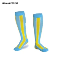men women compression running gym socks knee high support stockings breathable cycling sports socks for socer basketball sport