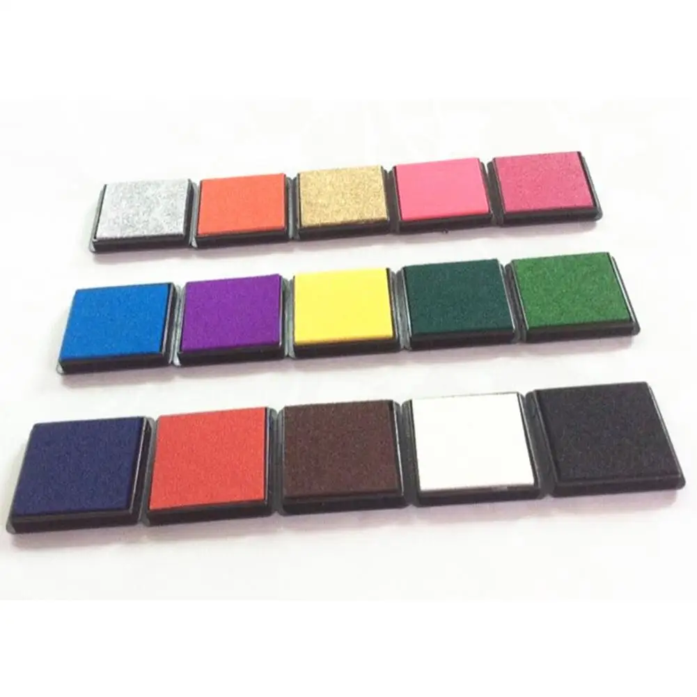 

[ Ready Stock ] Retro Color Stamp Pads Washable Ink Pads For Kids Craft Ink Stamp Pads Wedding Decor Fingerprint Stamp Pad