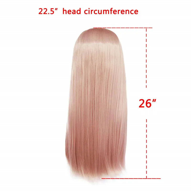 Ebingoo Hair cap+ белый высокотемпературное волокно Peruca Perruque натуральный прямой длинный синтетический парик с челкой для женщин
