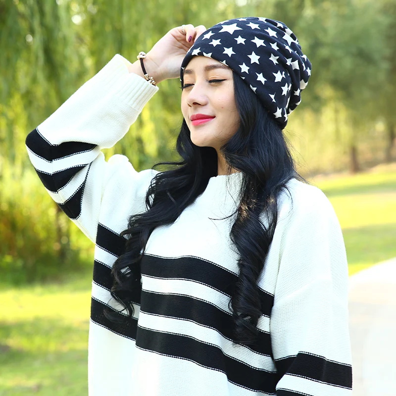 Мужские и женские спортивные шапки с пятиконечной звездой осенне зимние теплые