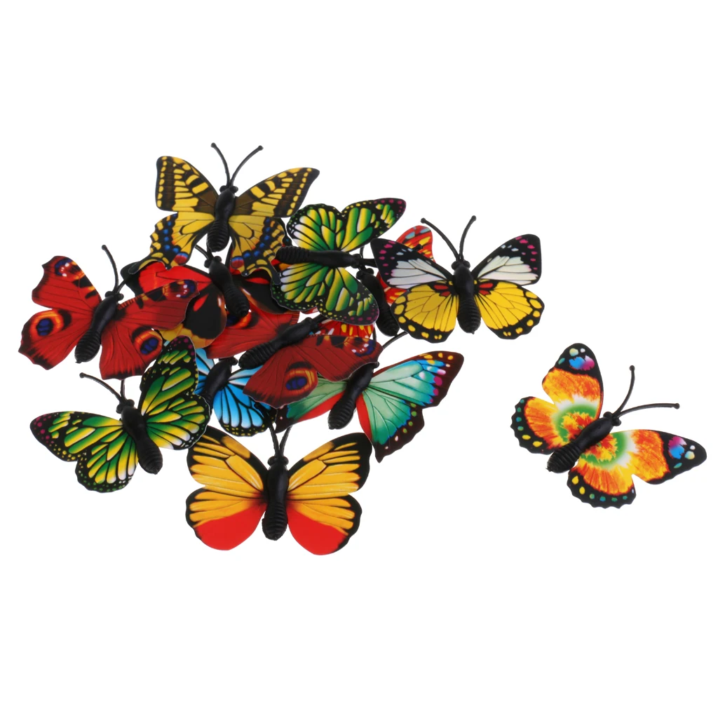 

3xLots of 12 Simulation Butterfly Figures Animal Model Kids Toy Gift