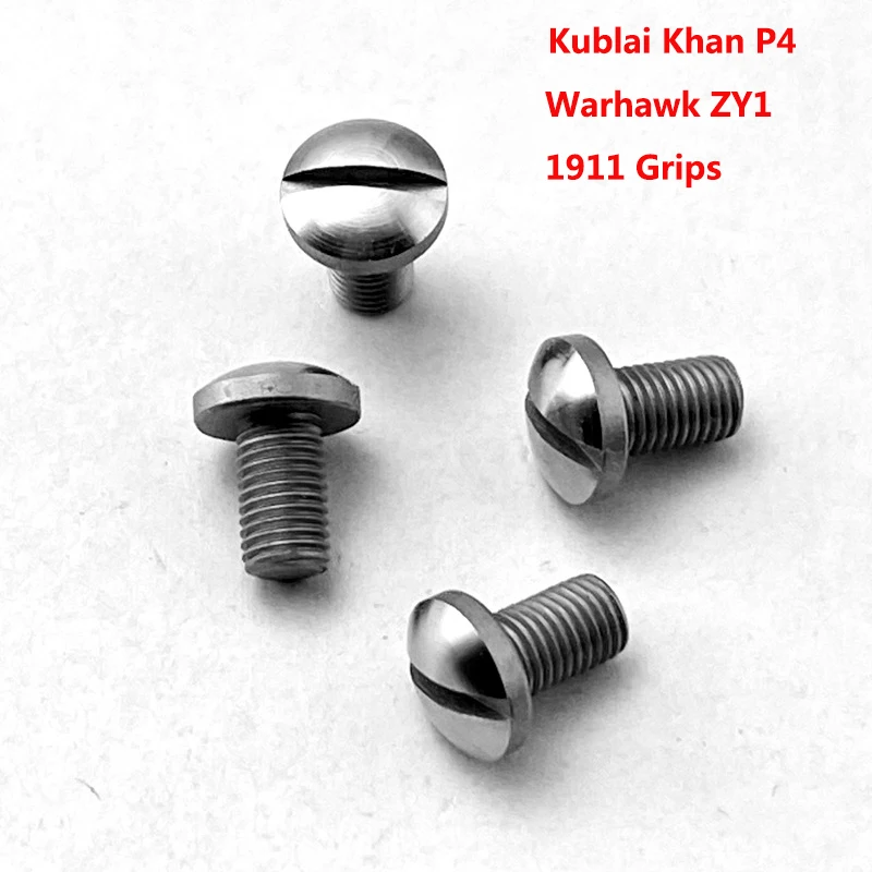 4 шт. изготовленные на заказ 1911 Грипсы винты Kublai Khan P4 Warhawk ZY1 деревянные защитные