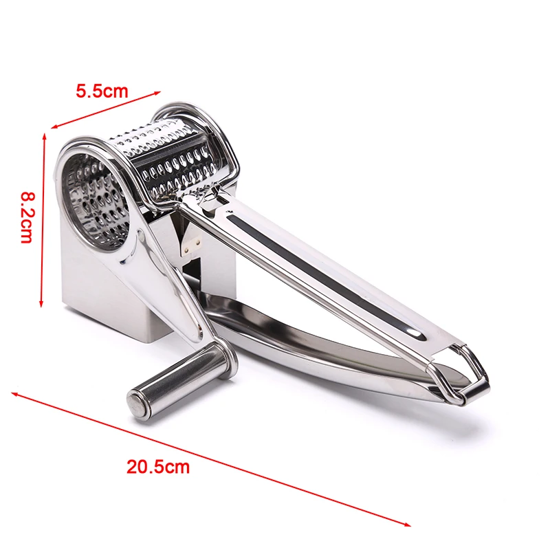 

Rotary Cheese Grater Cheese Cutter Slicer Shredder Cylinder High Quality Stainless Steel Cheese Grater