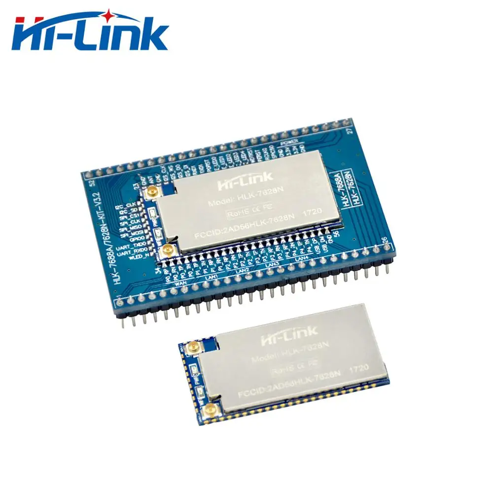 Бесплатная доставка Hi-Link UART встроенный беспроводной Wi-Fi модуль MT7628 openwrt ОЗУ 128 м