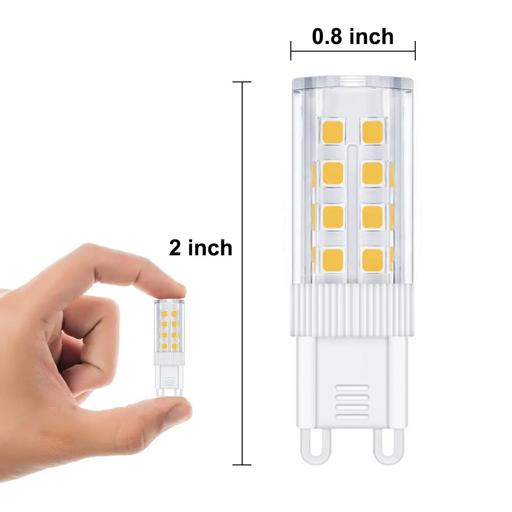 G9 LED Light Bulb Warm White 3W Lamp Replaces 35W Halogen AC220 240V 360 Beam Angle No Flickering Home Office Lightbulb 6Pack | Освещение
