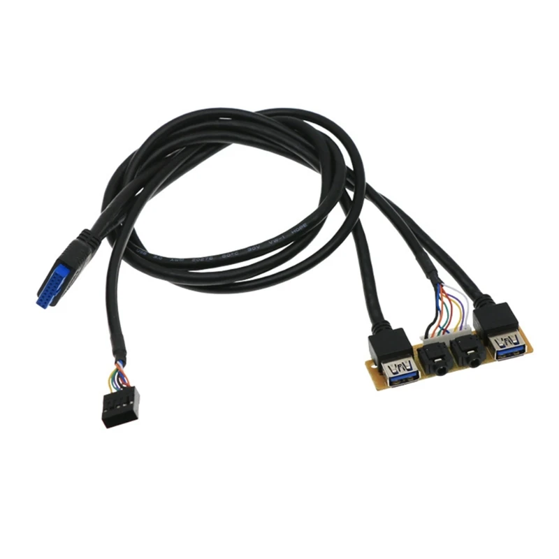 Передний чехол панель USB3.0 + H D аудио разъем порты I/O плата Внутренний провод |