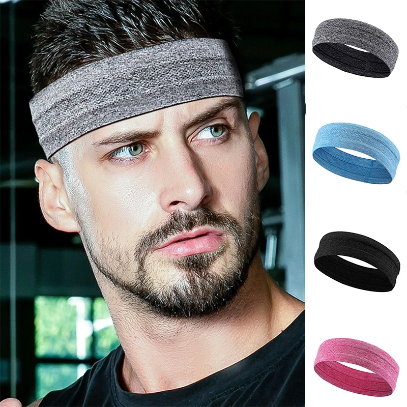 

4 PCS Sports Yoga Sweatband Unisex Elastic Gym Cycling Basketball Sweat Headband Women Men Fitness Breathable Safety Hair Band