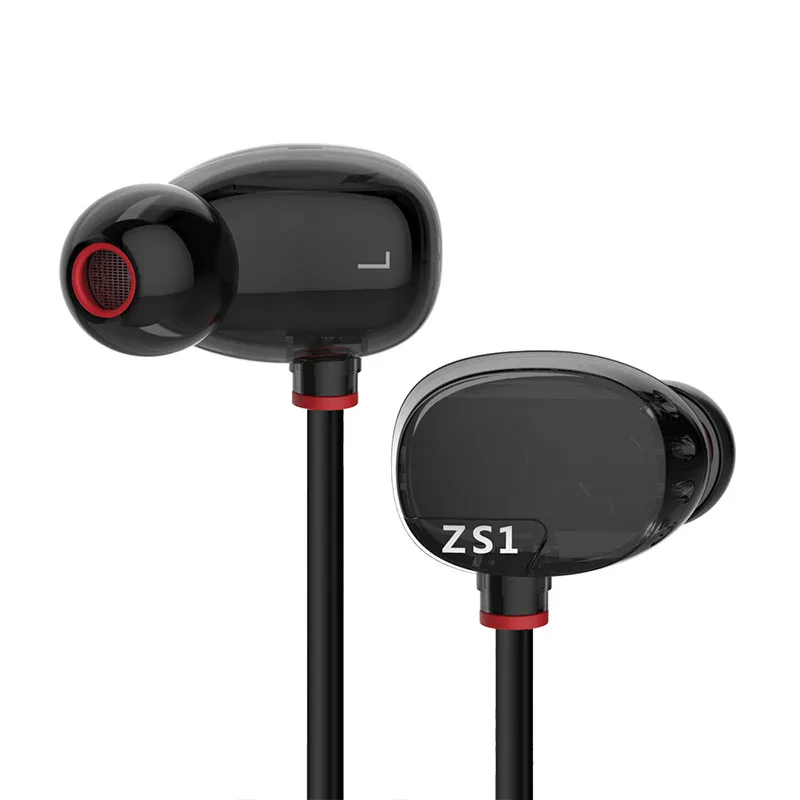 KZ ZS1/ZSE/ZS2 наушники с двойным драйвером вкладыши HiFi шумоподавление стерео
