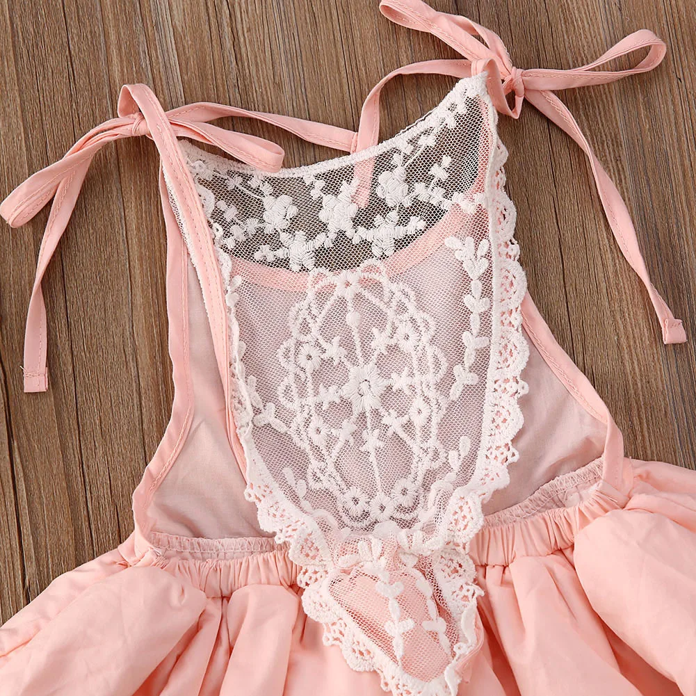 Летнее Детское платье принцессы для маленьких девочек подружки невесты на