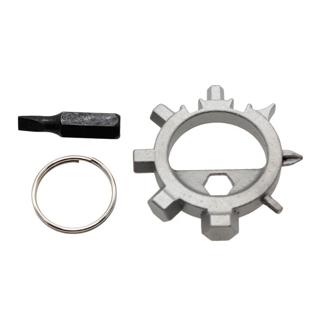 

Portable Stainless Steel Octopus Screwdriver Key Ring Keychain Bike Repair Tool