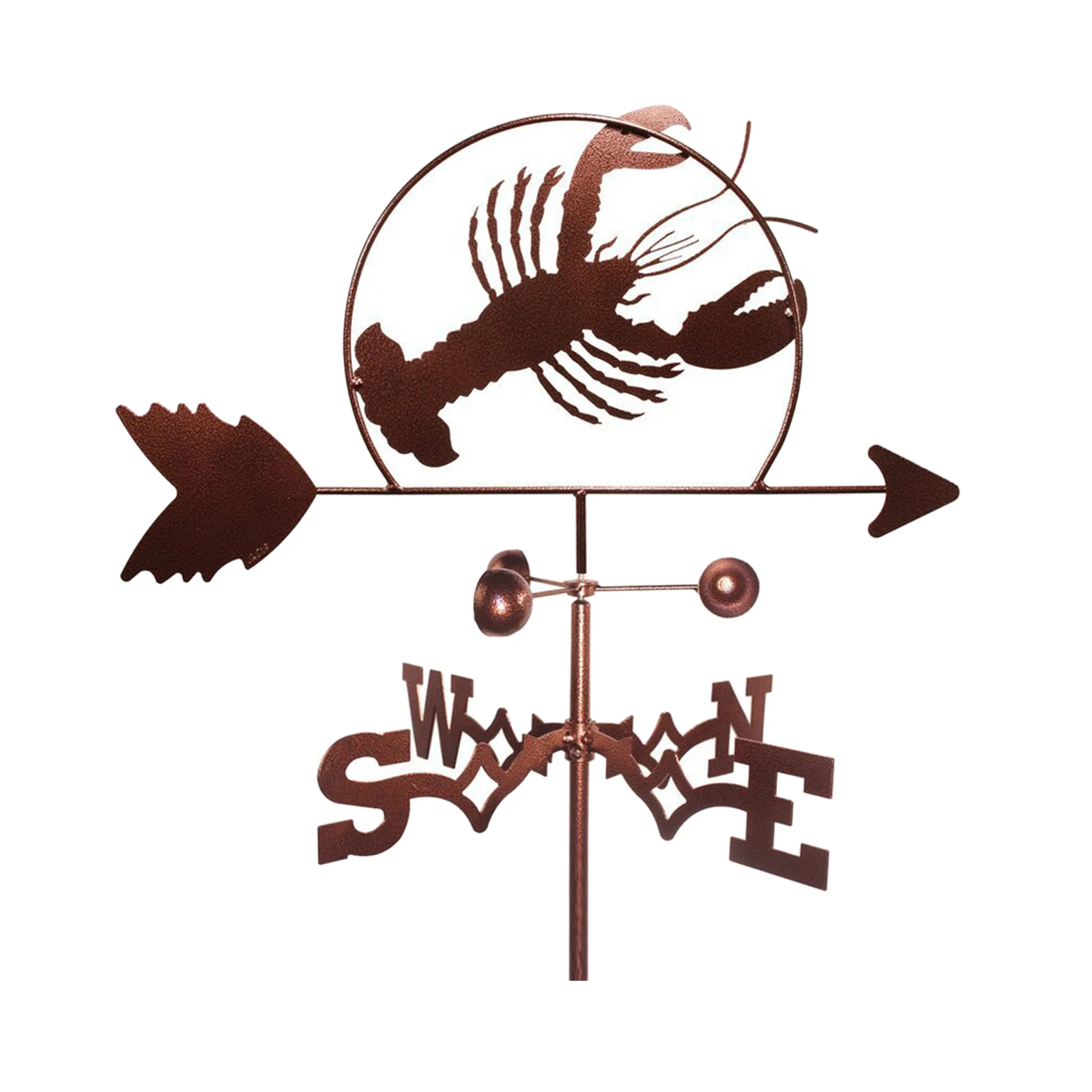 

Metal Weather Vane with Animal Silhouette Figure Garden Stake Weathervane