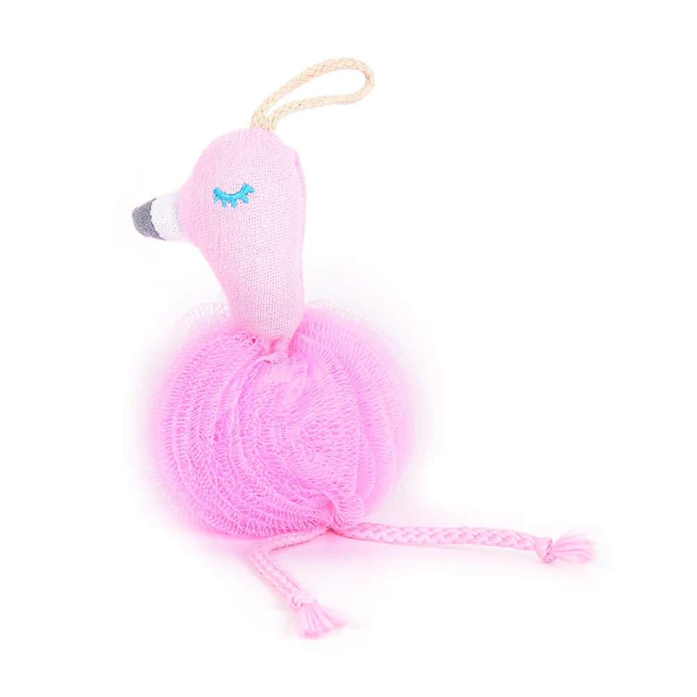 

Flamingo bath ball bathsite bath tubs Cool ball Body cleaning Mesh Shower wash product bath towel scrubber