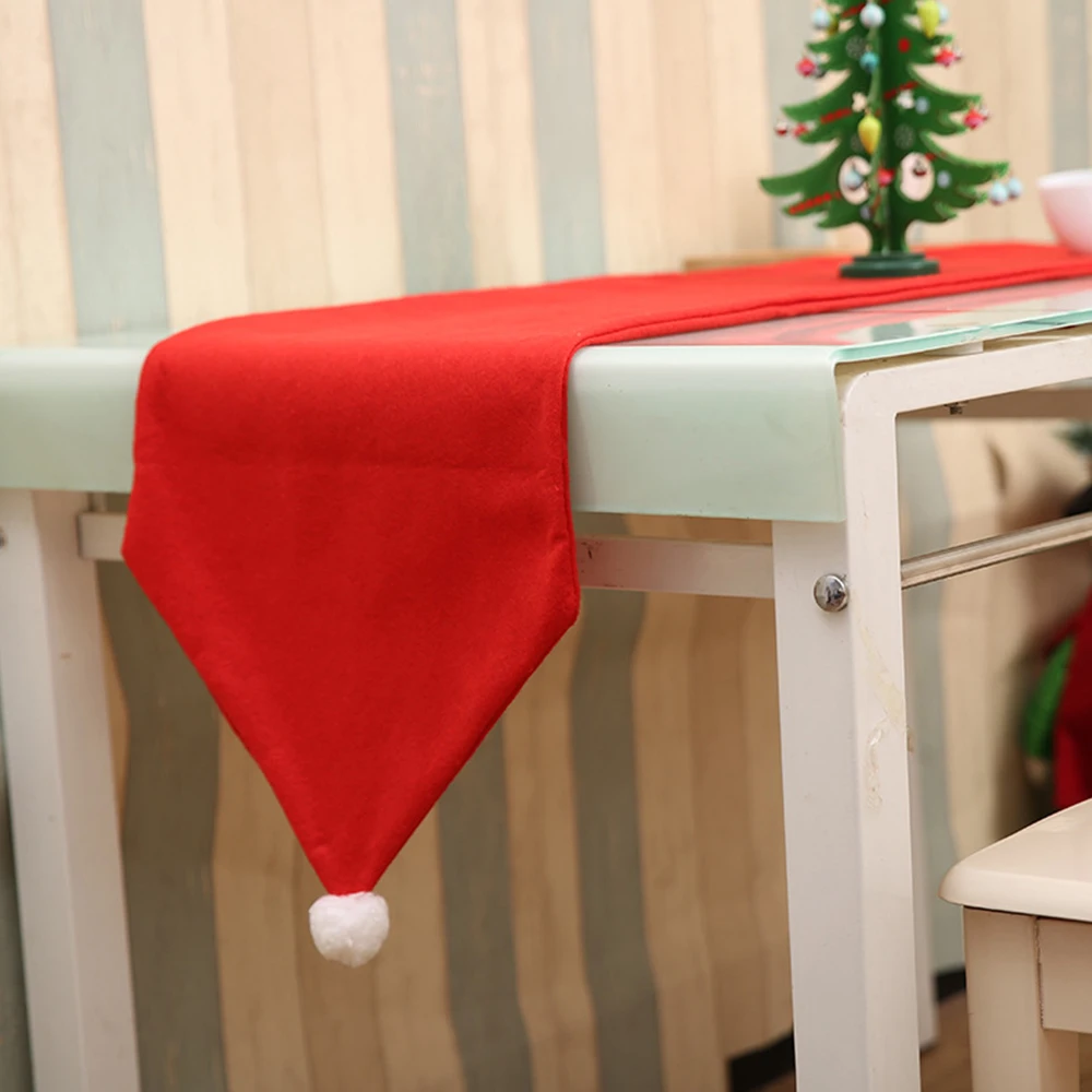 Рождественские скатерти для стола вечерние с рождественским флагом