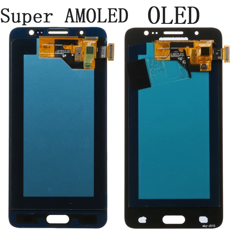 ЖК дисплей AMOLED для Samsung Galaxy J5 5 2/J510/J510F/J510FN/J510M сенсорный дигитайзер в сборе детали и