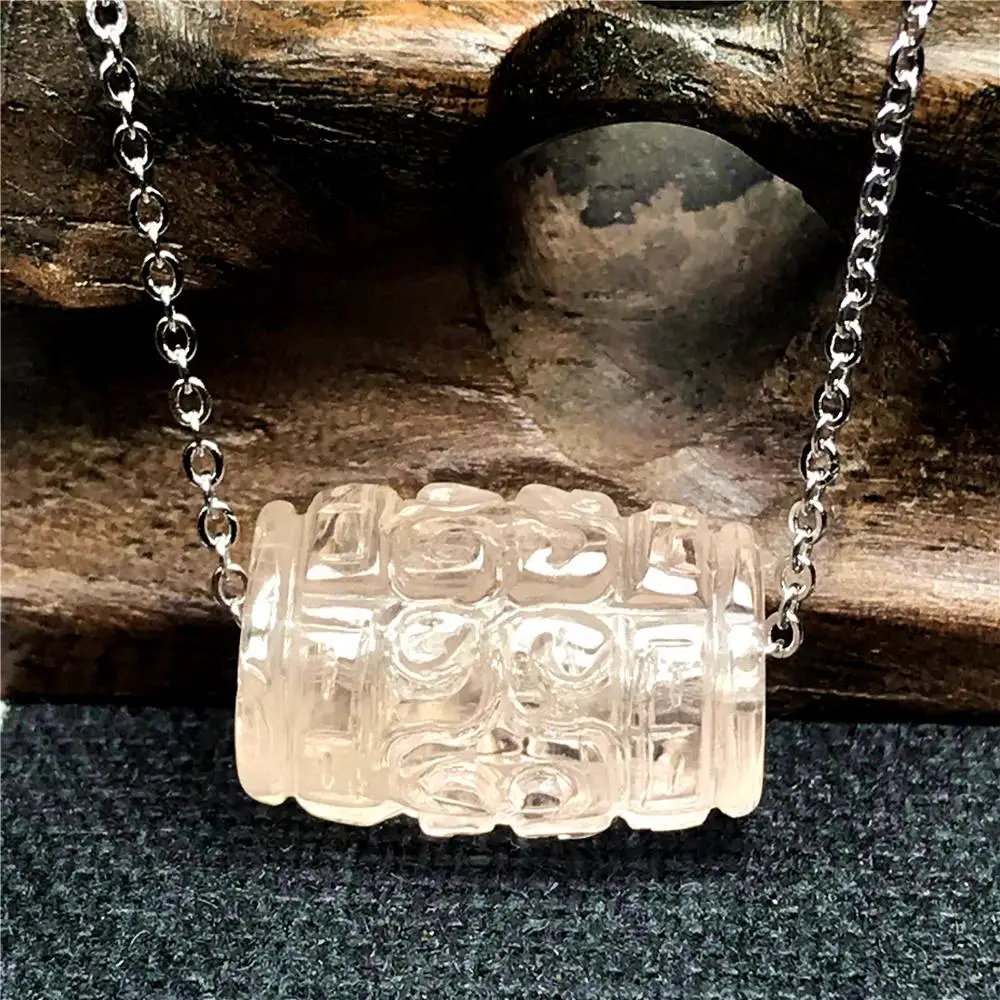 

Ожерелье из морганита с натуральным розовым кулоном, ювелирные изделия для женщин, мужчин, ягод, кристалл, бусины 16 х10 мм, камень, серебряные ...