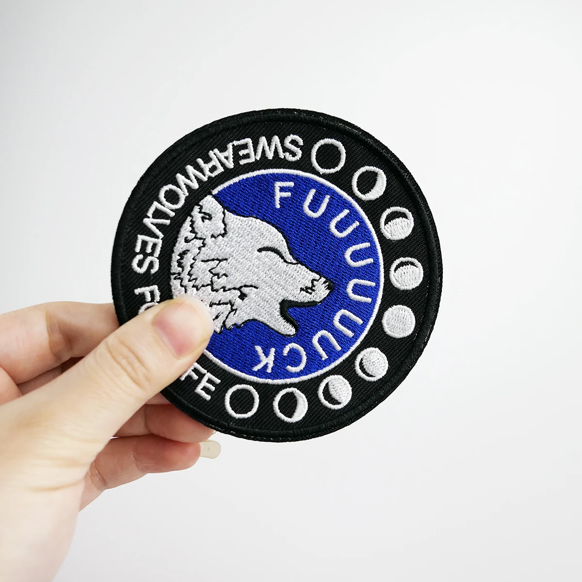 Вышитая нашивка с логотипом волки популярные наклейки животными патчи для