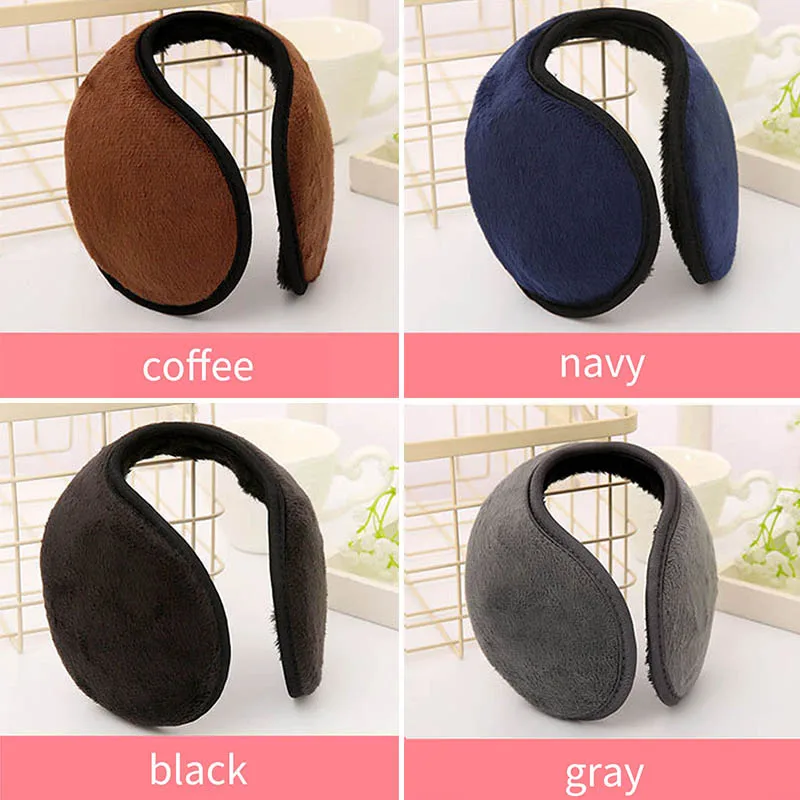 

2020 Hot Fashion Unisex Solid Winter Earmuffs Soft Thicken Plush Ear Cover Protector Ear Muff Wrap Band Warmer Earflap For Men