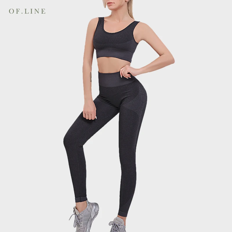 

Yoga Fitness Set Elastic Tank Tops Women Summer Moving Comfort Clothing Joggers Sports Long Running Pants