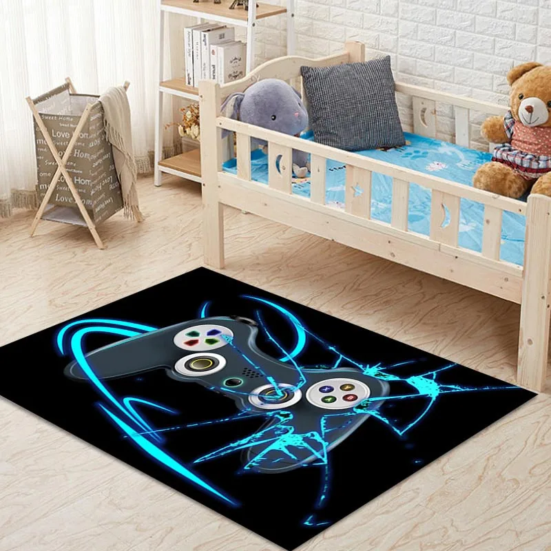 

Non-Slip Gamer Controller Carpet Printed Hallway Doormat Floor Rugs Kids Play Mat Kitchen Bedroom Living Room Decoration