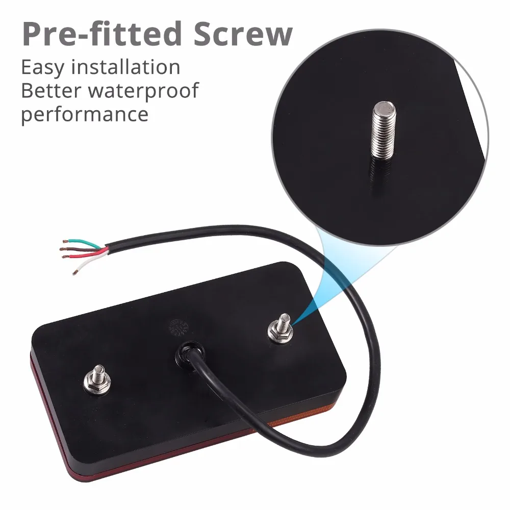 AUTOUTLET 2 шт. для задних фонарей Водонепроницаемый 12 в задний стоп 24LED индикатор тормоза грузовик прицеп задние фонари