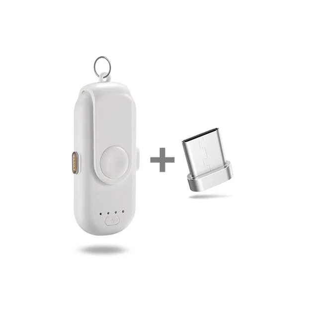 White TypeC Портативное магнитное зарядное устройство для iPhone Micro usb type C мини магнитное зарядное устройство - Цвет: White TypeC
