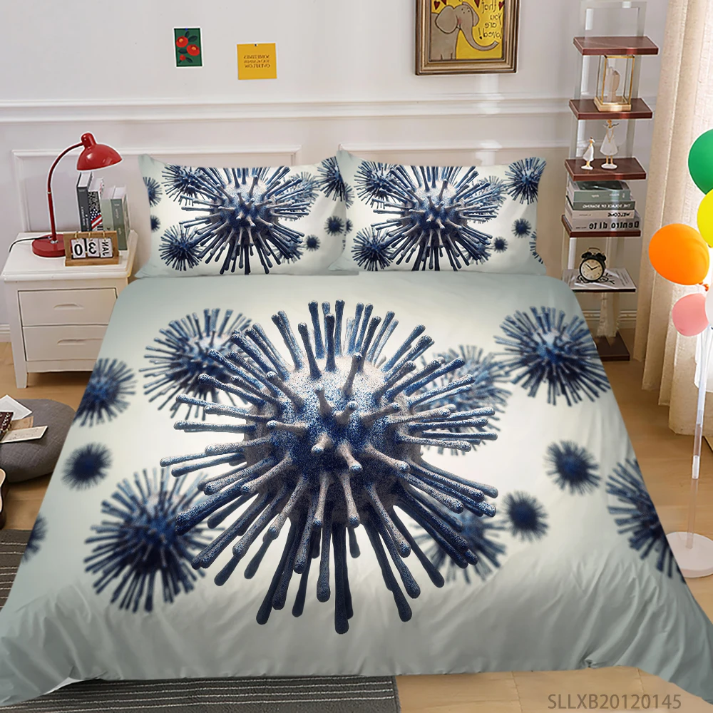 

3D Bedding Set King Size Duvet Cover Set Home Bed Set Microorganism Printing Bedroom Decoration Dropship