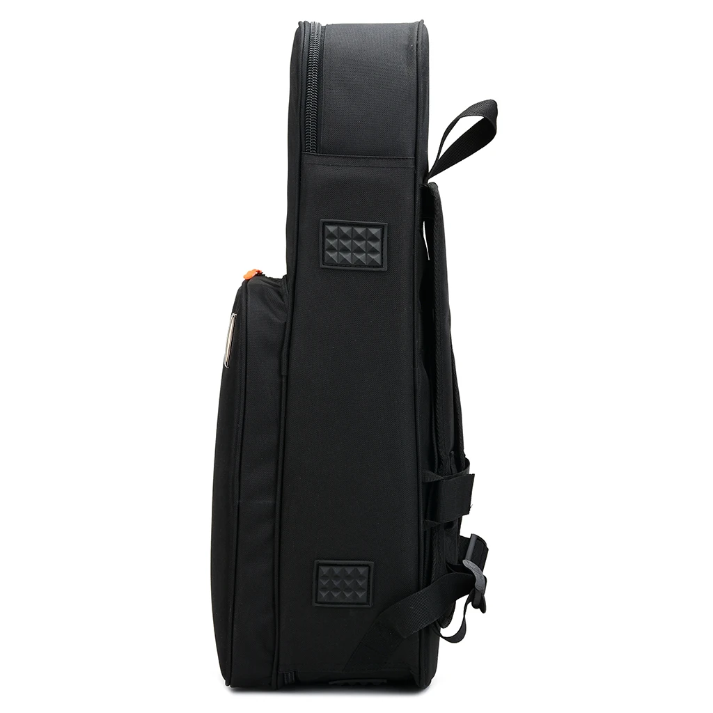 

Double Shoulder Straps Gig Backpack Soft for E Flat Sax Thicken Case Black