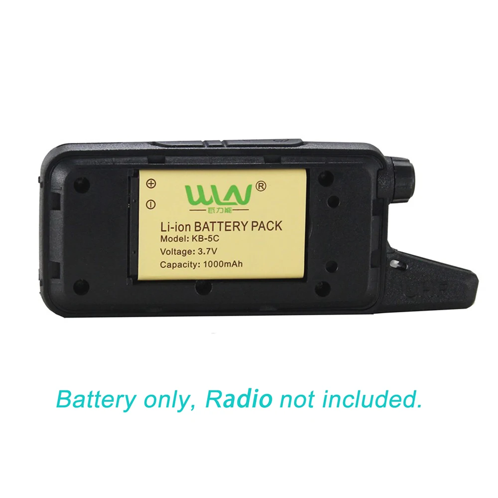WLN KB-5C 1000 мА/ч, литий-ионный аккумулятор Батарея для WLN иди и болтай Walkie Talkie “иди и KD-C1 KD-C2 KD-C10 KD-C50 KD-C51 KD-C52 RT22 Zastone X6 радио