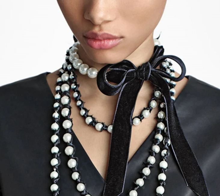 Женское многослойное ожерелье цепочка в стиле хип хоп с имитацией