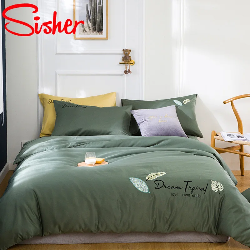 Комплект постельного белья из шелка с цветочным принтом | Дом и сад