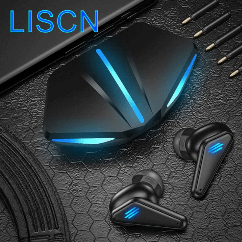 

LISCN 2021 Newest Gaming Bluetooth Headset for PUBG MOBILE 65 ms No Delay Mobile Phone Game Wireless Headphones