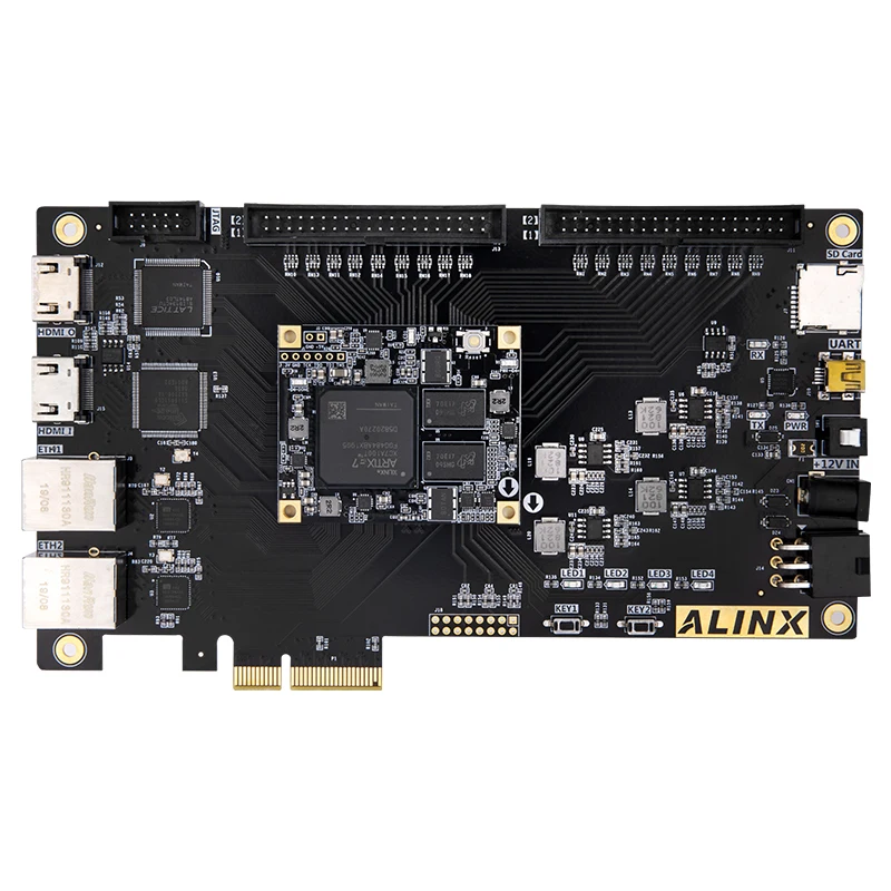 Макетная плата Xilinx FPGA Artix7 XC7A100T PCIe x 4 с двумя гигабитными Ethernet HDMI-совместимыми