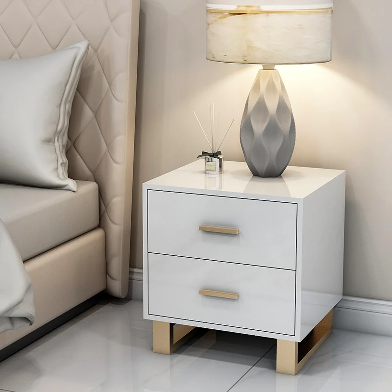 

Louis Fashion Nordic Light Luxury Small Bedside Table Mini Modern Simple Shelf Bedroom Simple Bedside Multi-functional Lockers