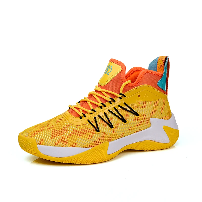 

New autumn and winter breathable shock absorption non-slip men's basketball shoes Comfortable Male Student