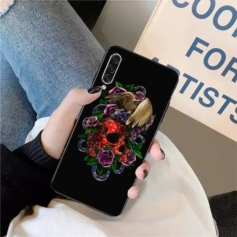 

dagger kill Skull flower rose snake art Phone Case For Samsung galaxy S9 10 20 A10 21 30 31 40 50 51 71 s note 20 j 4 2018 plus
