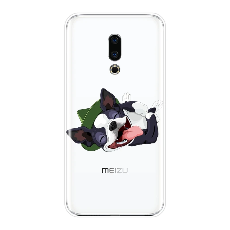 Чехол-накладка для Meizu Pro 6 7 Plus U10 U20 с изображением мопса французского бульдога 16 x