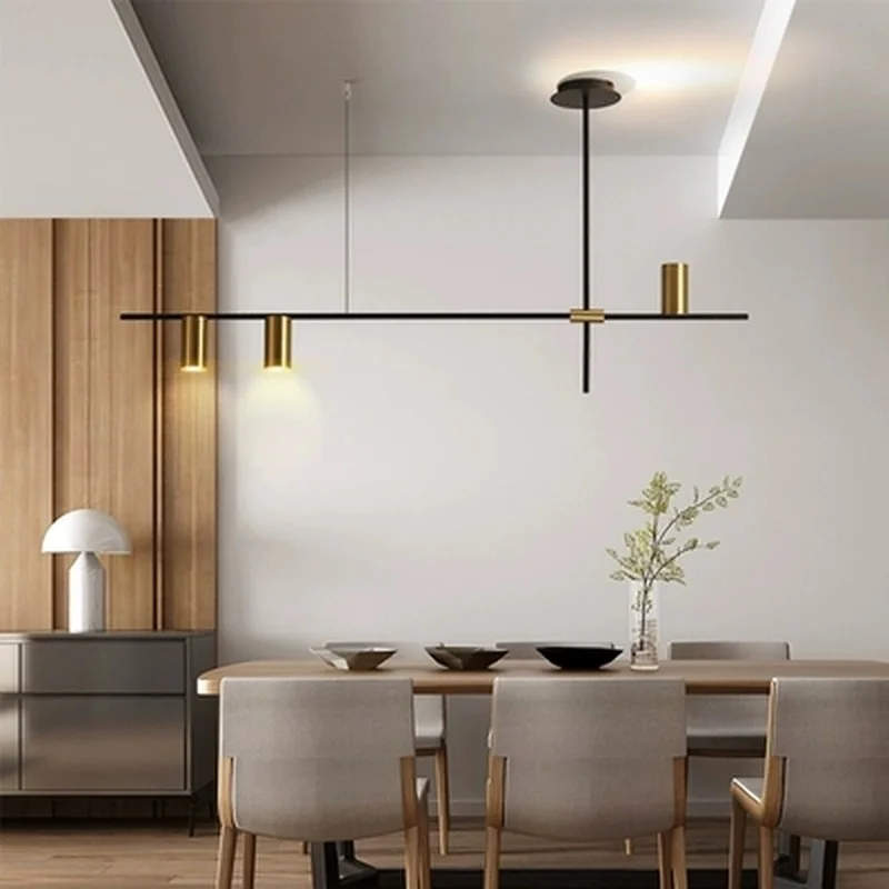 Креативная художественная линия геометрические золотисто-черные подвесные