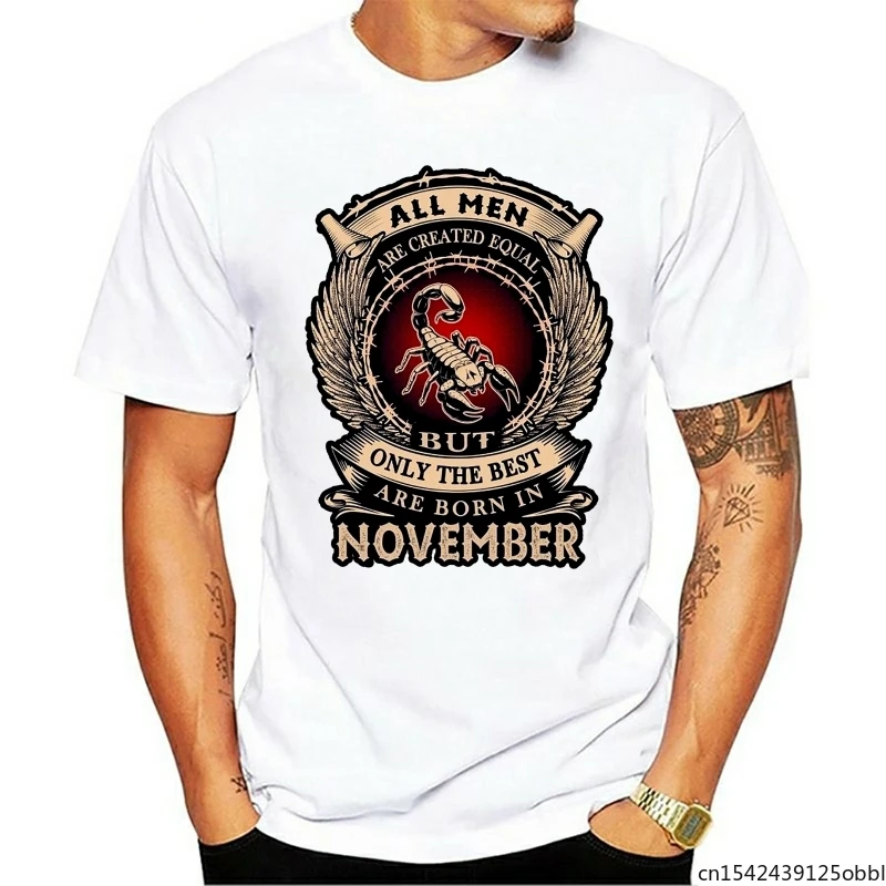 

November for Best Are Born In November Funny Novelty T-shirt Vintage Unisex Summer Trend Soft Casual Plus Size M-5XL