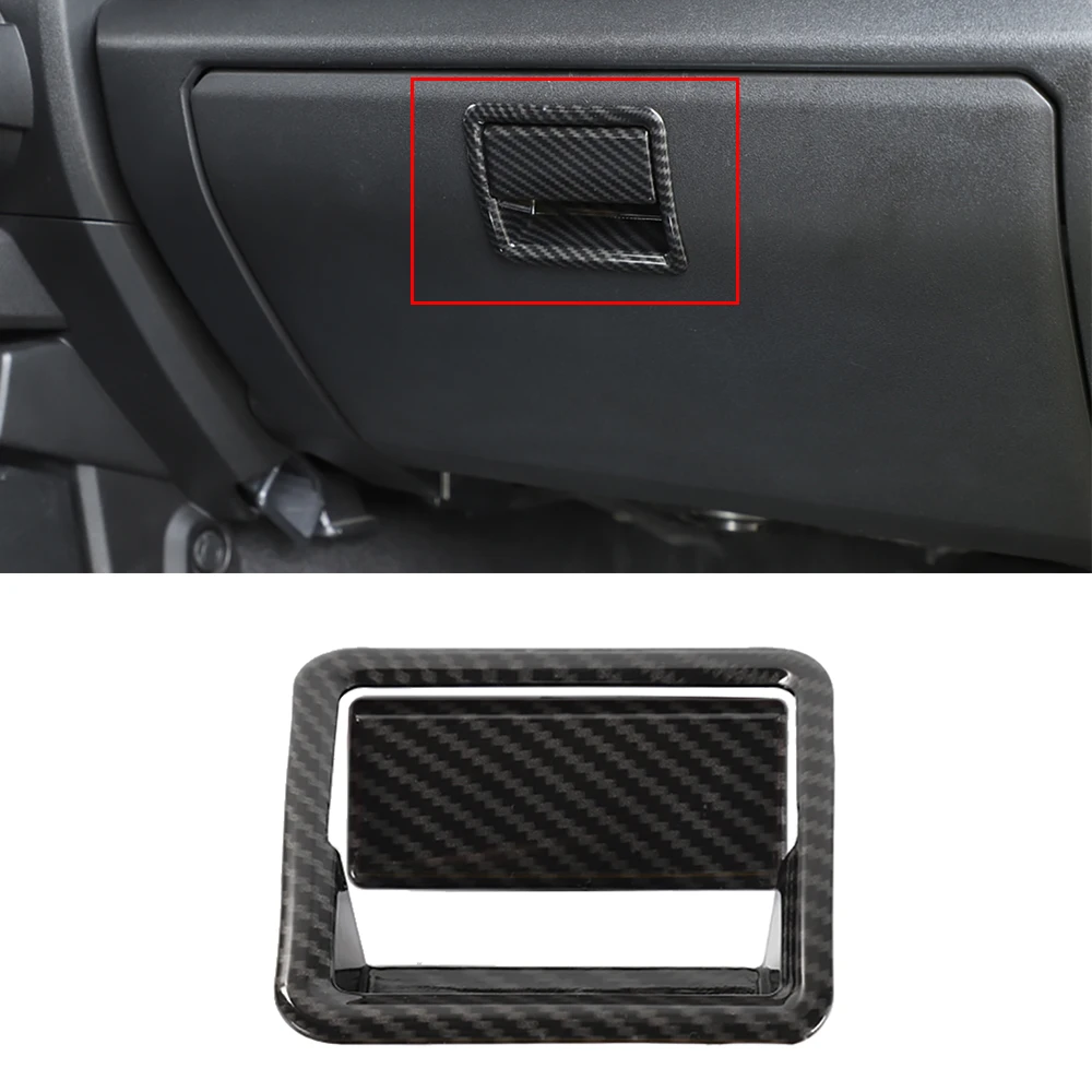 

Co-pilot Storage Box Handle Decoration Stickers for Suzuki Jimny 2019 2020 2021 JB64 JB74 Car Interior Accessories Carbon Fiber