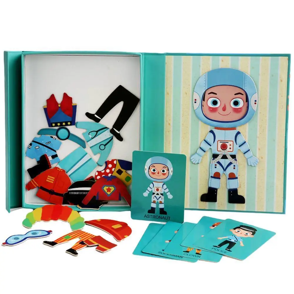 

Magnetic Puzzles Kids Educational Toys Montessori Materials Magnets Puzzles Books Toys For Children Magnetic Bricks Learnin Y4R4