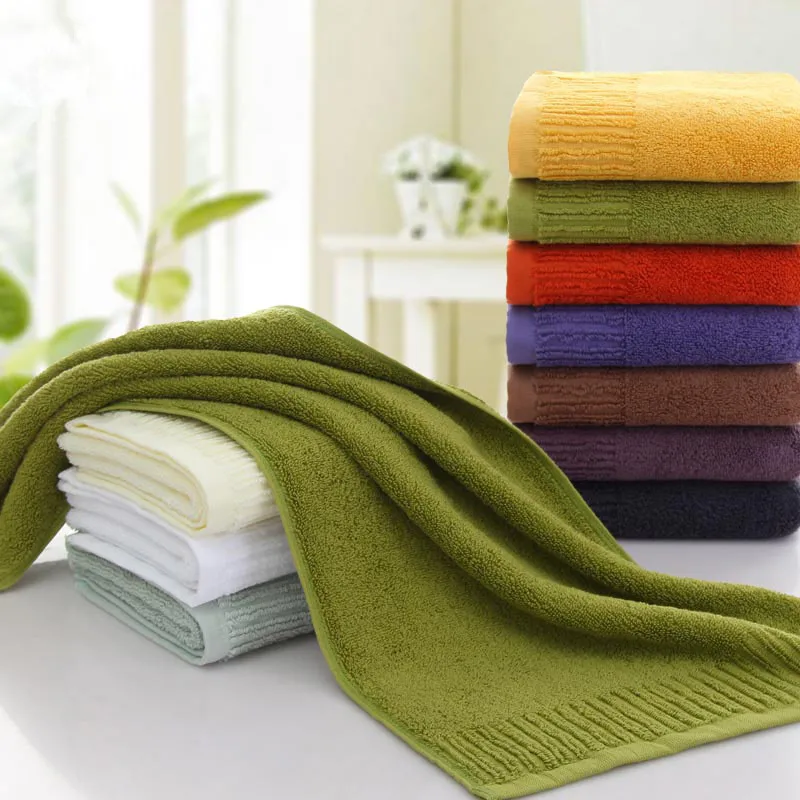 

34x76cm 100% Cotton Thicken High Quality Solid Color Soft Absorbent Bathroom Couples Adult Hand Towel