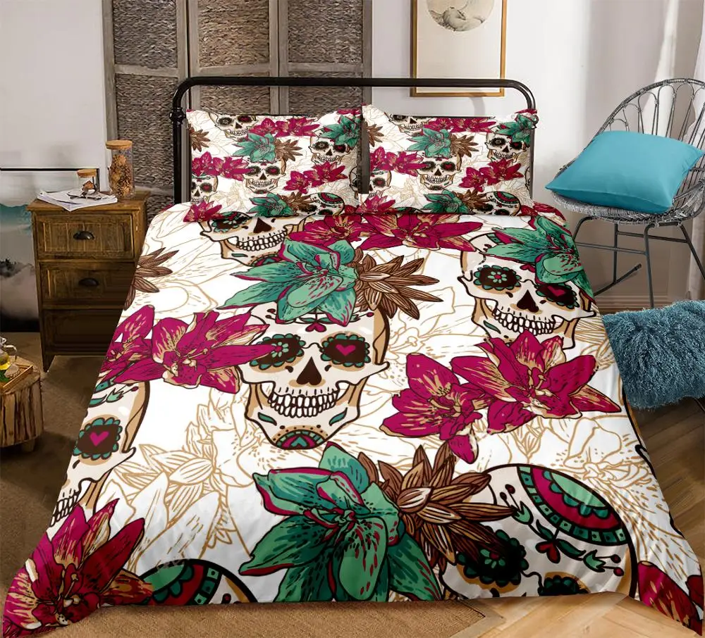 Хэллоуин Комплект постельного белья 3D фонарь-тыква пододеяльник набор черное