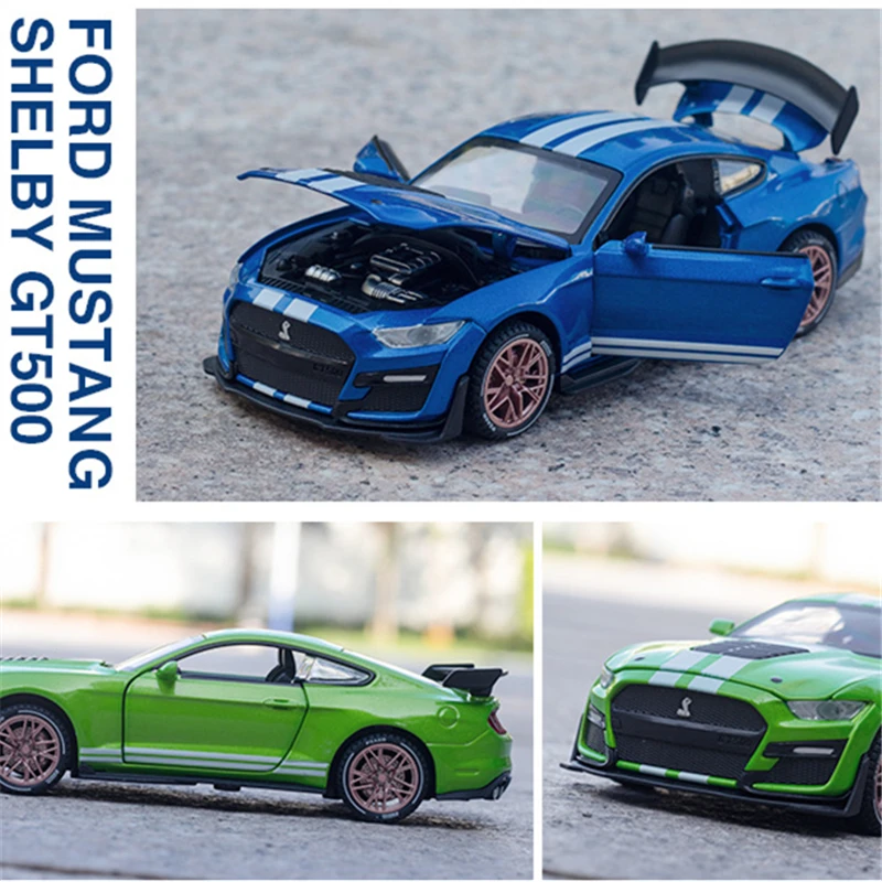 Модель спортивного автомобиля Mustang Shelby GT500 1:32 из сплава модель литая и