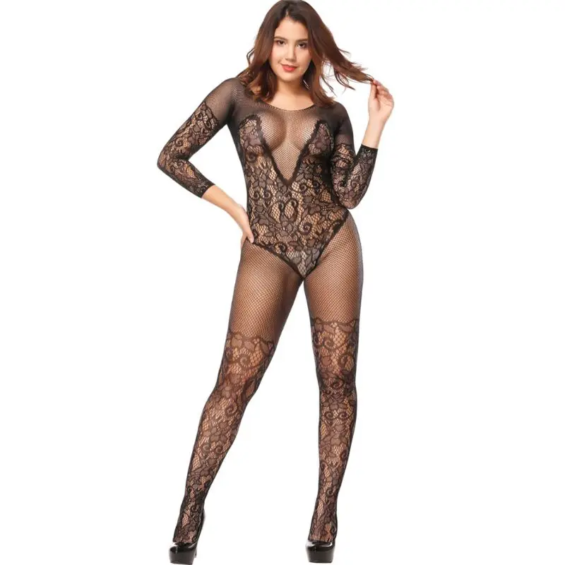 

Женское соблазнительное нижнее белье, женское однотонное нижнее белье с вырезами, полупрозрачное цветочное кружевное комбинированное Бел...