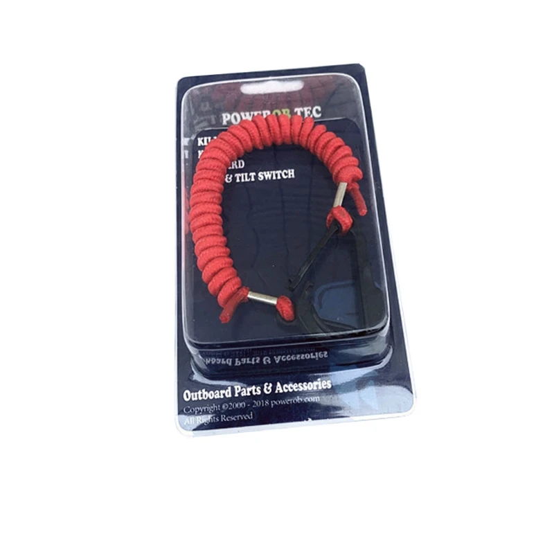 

B36B Boat Safety Kill Stop Switch Lanyard Replacement Boat Engine Parts for 15920Q54 Emergency Stop Switch Red