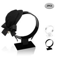 2 pcs acrylic hairband headband display stand hairpin display rack hair hoop jewelry holder showcase shelf