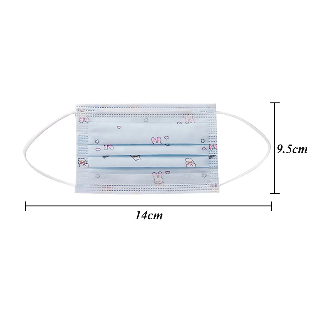 

Children's Cartoon Breathable face-shield Disposable Three-Layer Face Protective Cover
